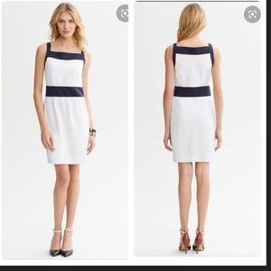 NWT Banana Republic colorblock  square neck dress